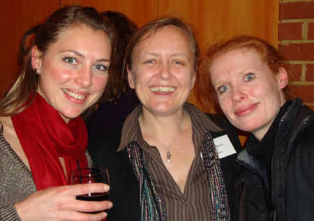 Lauren Blake,PhD student with The British Library, Kath Dalmeny and Michele Sanderson from Tower Hamlets PCT