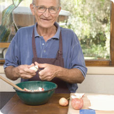 man preparing food photo